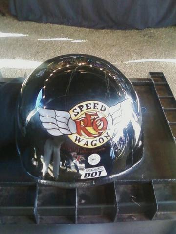 Hand Painted REO Helmet