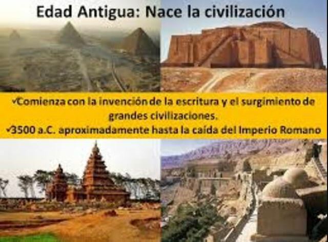 EDAD ANTIGUA (3500 a.c - 475 d.c)