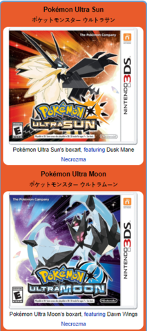 Pokémon Ultra Sun and Ultra Moon