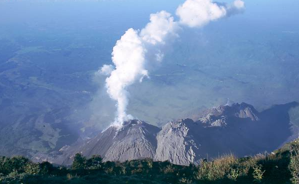 Erupción del volcán Santa María