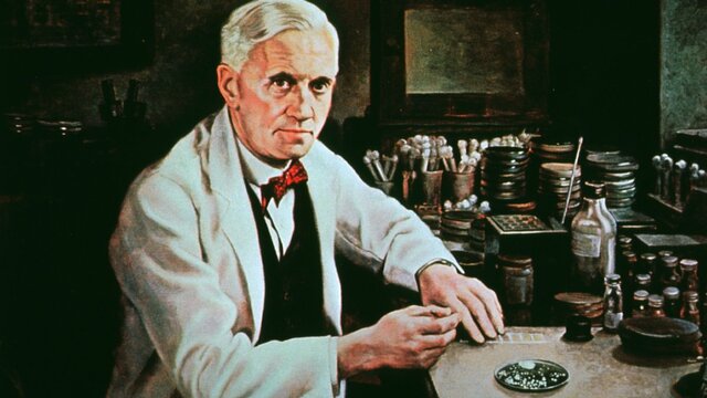 Alexander Fleming presenta la penicilina
