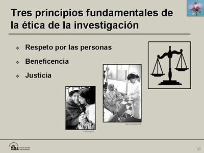 Introducción de los principios éticos