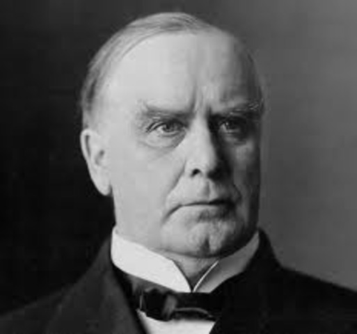 McKinley asked  for declaration of war
