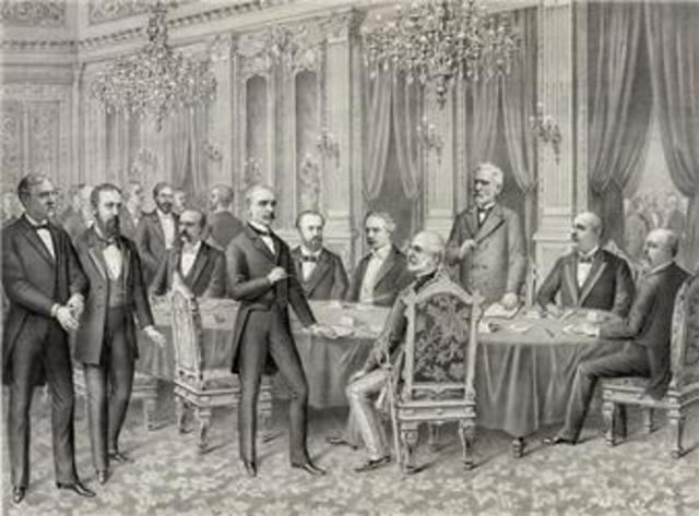 Spanish-American Treaty of Paris signing