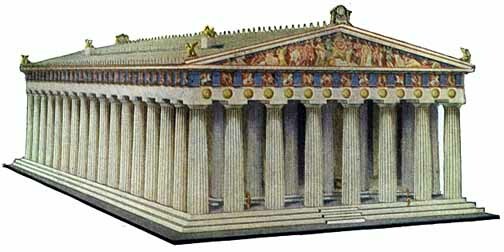 Construcció del partenó d'Atenes