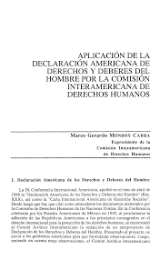 Declaración Americana de los Derechos y Deberes del Hombre