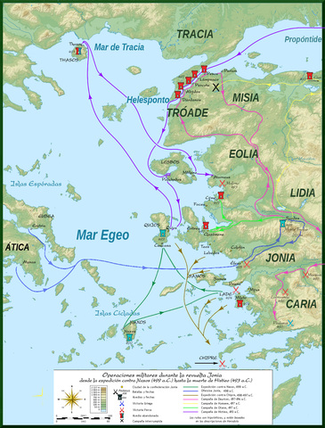 Rebelión ante el Imperio Persa