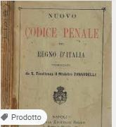 Nuovo Codice penale CODICE ZANARDELLI