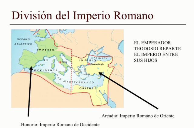 División del Imperio Romano