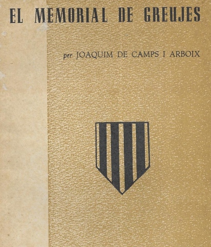 Precentación del memorial de Greuges