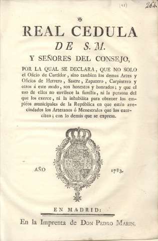 Real Cédula de 1783
