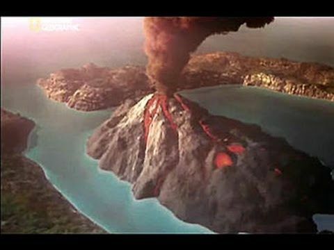 Erupción del volcán de Tera