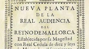 DECRETOS DE NUEVA PLANTA : Mallorca