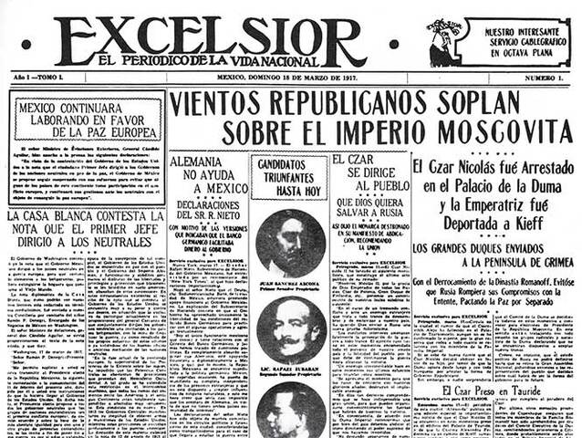 Surge el periódico El Excélsior