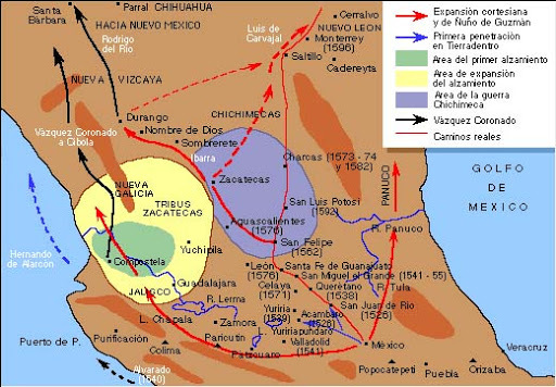 La expansión de la Nueva España