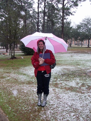 Snowing in Mobile,AL