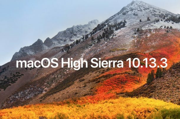 macOS High Sierra 10.13 - 10.13.6