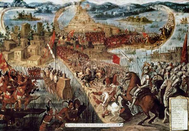 Cortez take Tenochtitlan
