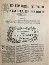 La gaceta de Madrid