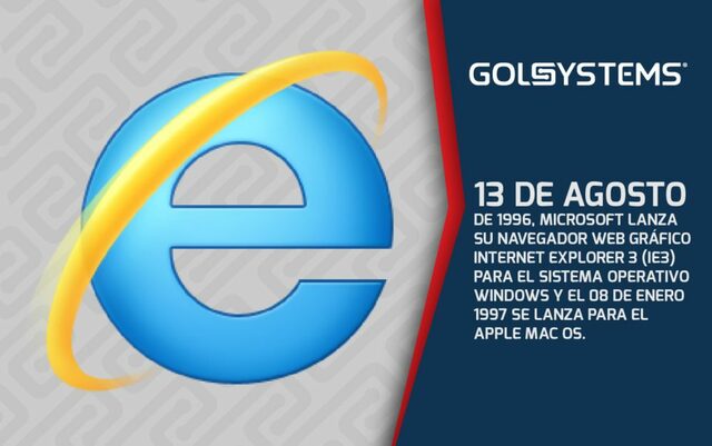 Microsoft Internet Explorer esta disponible para sistemas operativos Macintosh y Windows