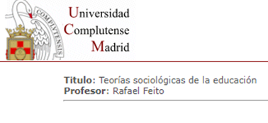Teorías Sociológicas de la Educación  -  Referencias
