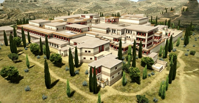 Construcción de palacio de Cnosos