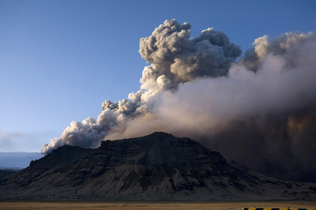 Eyafjallajökull volcano erupted in Iceland