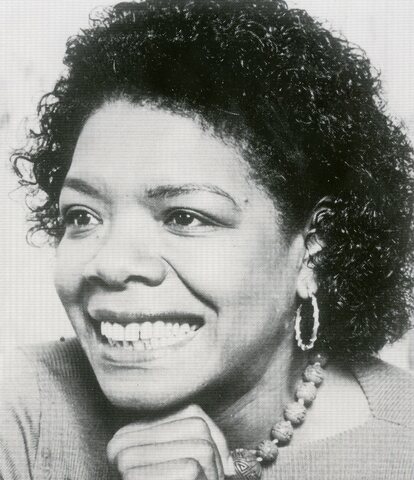 Maya Angelou speaks at CPCC as part of a distinguished lecturer series