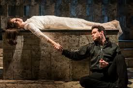 Romeo has a moment with Juliet