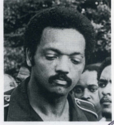 Jesse Jackson speaks to students at the annual May Daze celebration