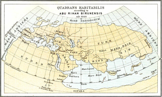 Quadrans Habitabilis suivant Abu Rihan Birunensis