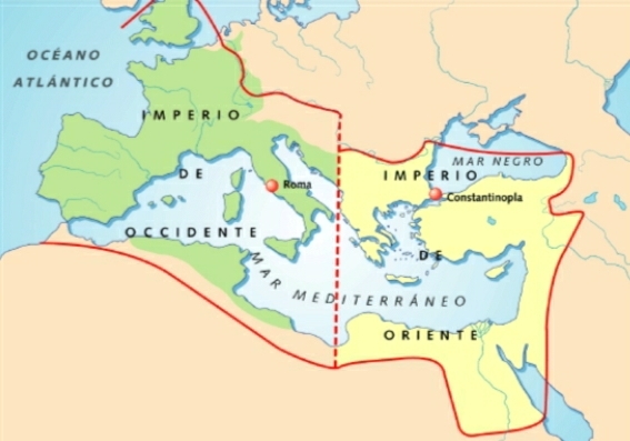 División del Imperio Romano