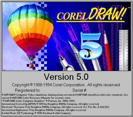 Versión 5 de CorelDraw