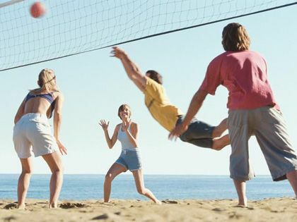 Un juego de ocio y recreación resultaba el voleibol