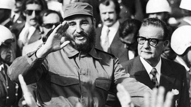 Fidel Castro respaldo la política de cambios de  Salvador Allende