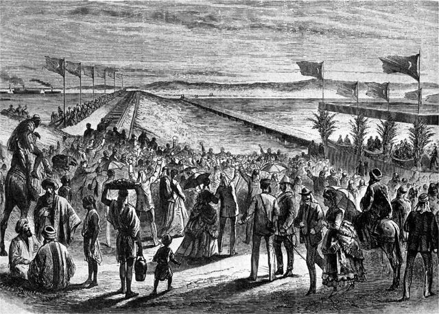 1869 Inauguració del Canal de Suez
