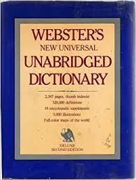 Websters New Universal Unabridged Dictionary