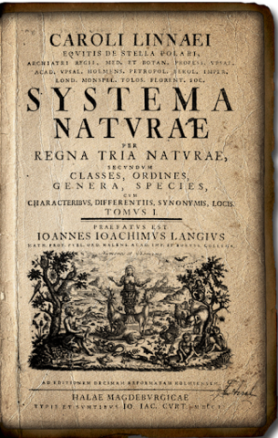 Carlos Linneo publica su Systema naturae
