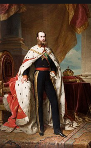 arribo de Maximiliano, impuesto como emperador