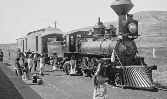 inauguración del ferrocarril a Veracruz