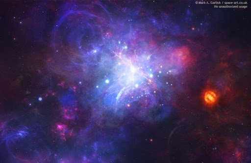 Protogaláxia - 1,000 miñones de años