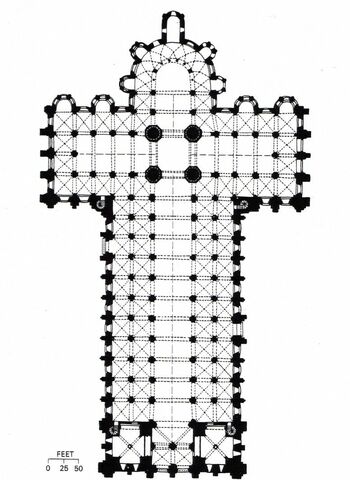 Planta San Saturnino de Toulouse
