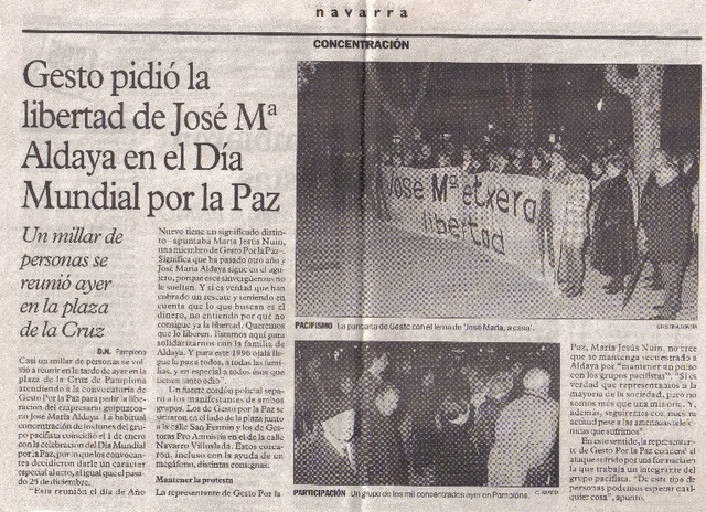 1 de enero Concentraciones cada lunes