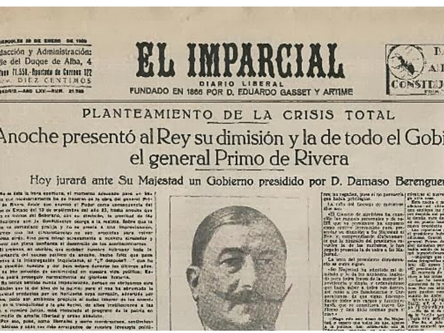 La caída de Primo de Rivera