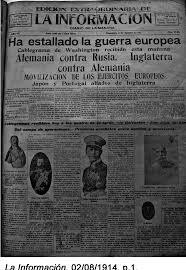 Declaración de guerra a Alemania y Austria-Hungría