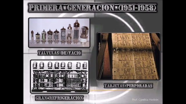 Primera generación 1951-1958 La década de los cincuenta marca el inicio de lo que con los años llamaríamos primera generación de las computadoras.