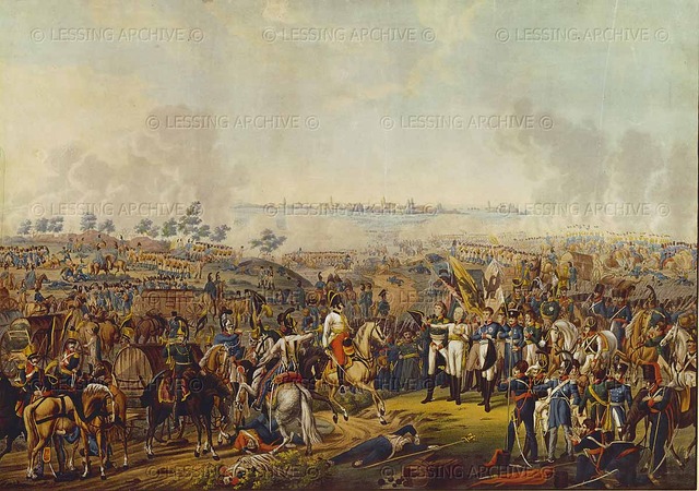 Napoleon defeated in in Leipzig
