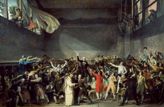 The national Assembly take Tennis Court Oath