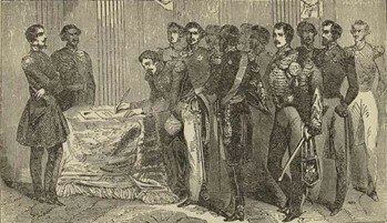 Firma del tratado de de Guadalupe