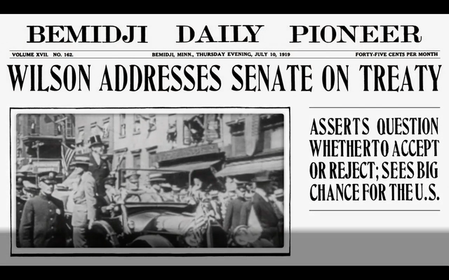 Treaty of Versailles to Senate